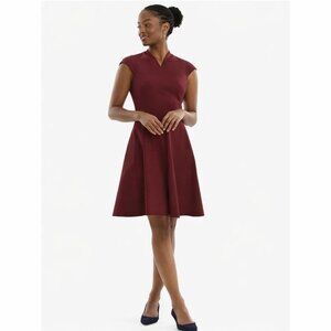 MM LaFleur Ruth Burgundy Dress Size 14